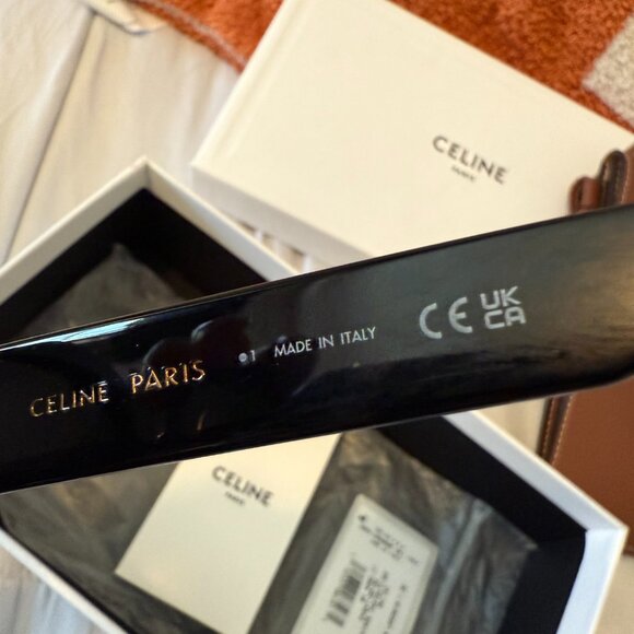 Celine TRIOMPHE Sunglasses in Black - Picture 3 of 10